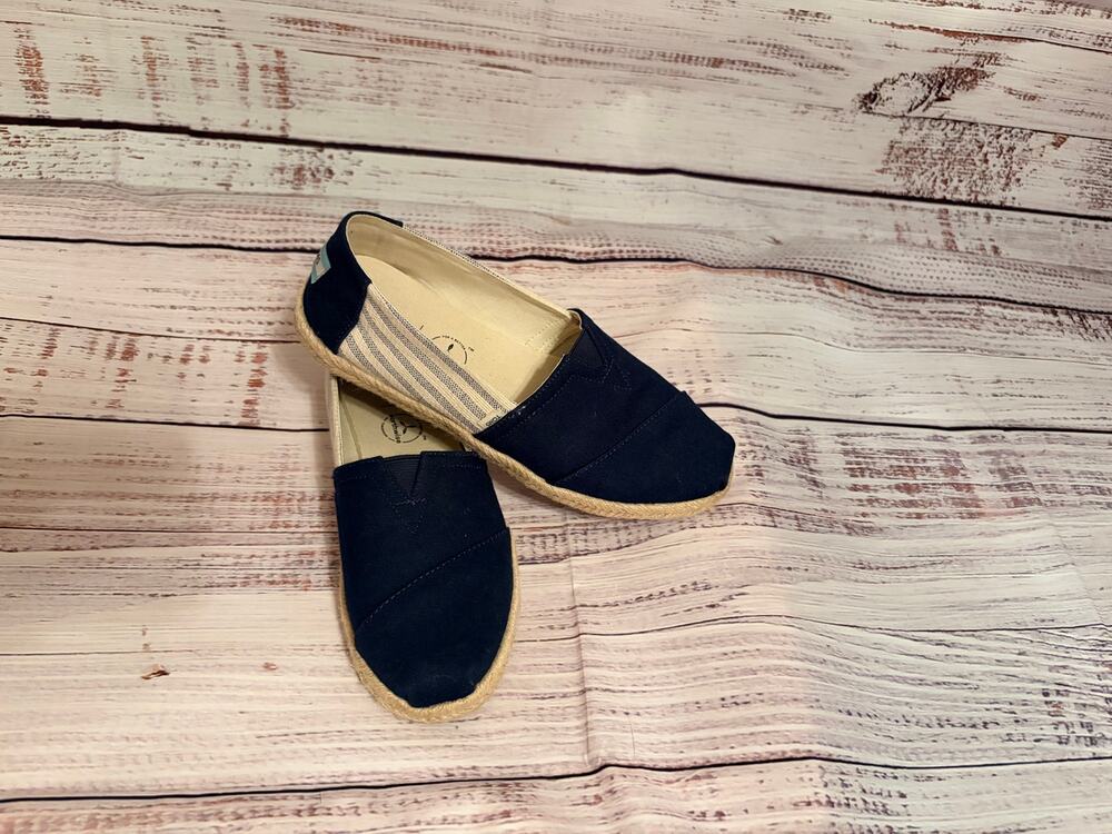 TOMS Women's Alpargata on Rope Espadrille in Navy